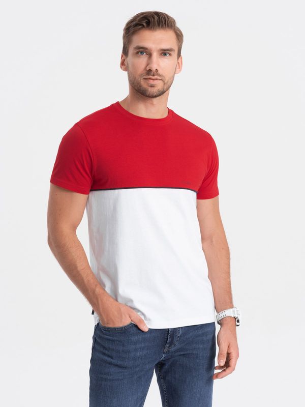 Ombre Ombre Men's two-tone cotton T-shirt
