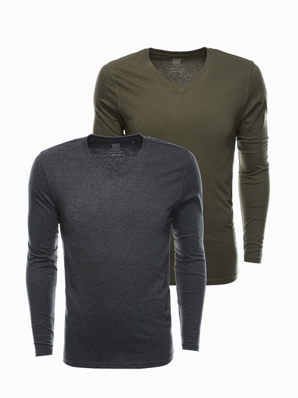 Ombre Ombre Men's V-NECK longsleeve set - mix 2