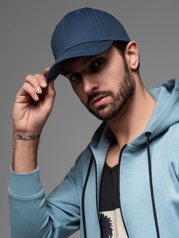 Ombre Ombre One-color men's baseball cap - navy blue