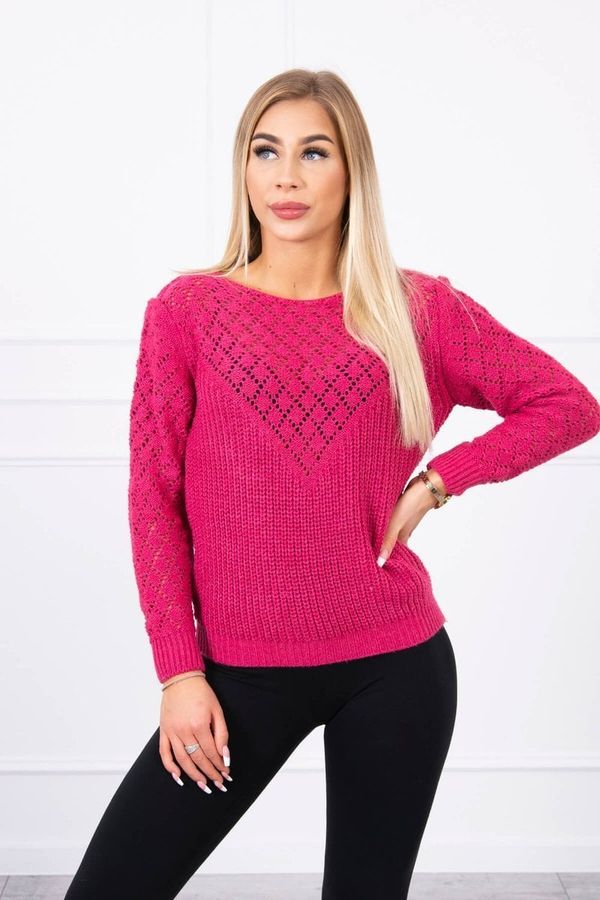 Kesi Openwork sweater fuchsia