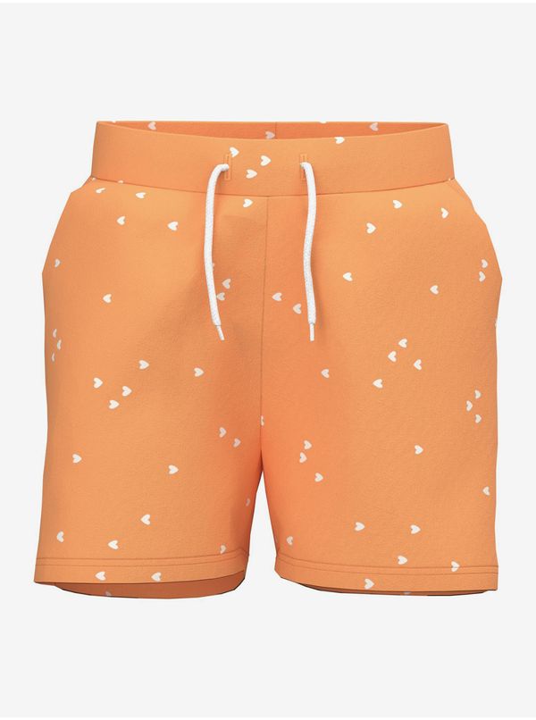 name it Orange Girly Patterned Shorts name it Henny - Girls