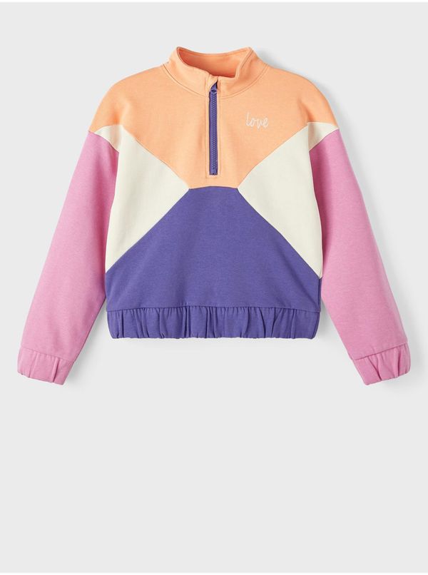 name it Orange-purple girl's sweatshirt name it Banina - Girls