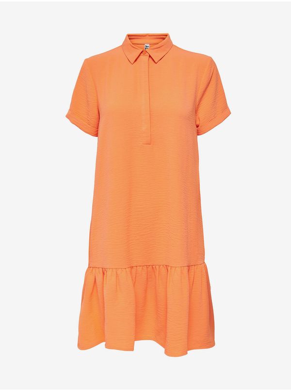 JDY Orange Shirt Dress with Frill JDY Lion - Women
