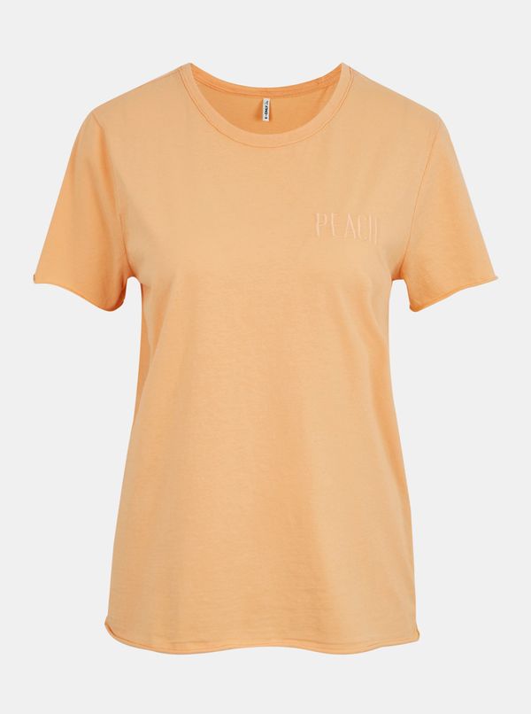 Only Orange T-shirt with ONLY Fruity - Women