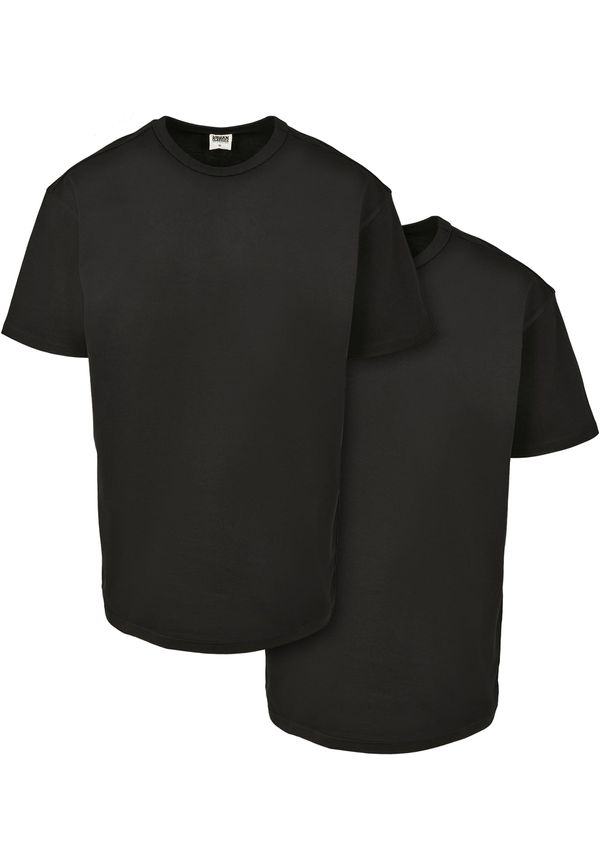 UC Men Organic Base T-Shirt 2-Pack Black+Black