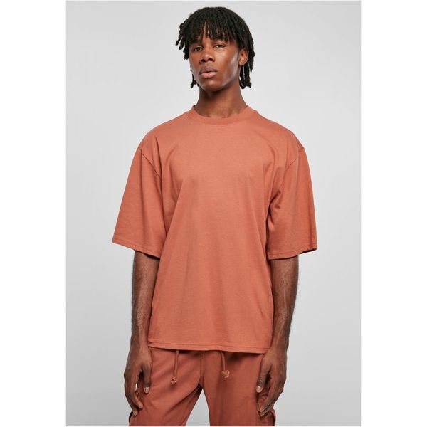 Urban Classics Organic terracotta long sleeve t-shirt