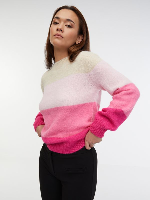 Orsay Orsay Beige-pink women's striped sweater - Women