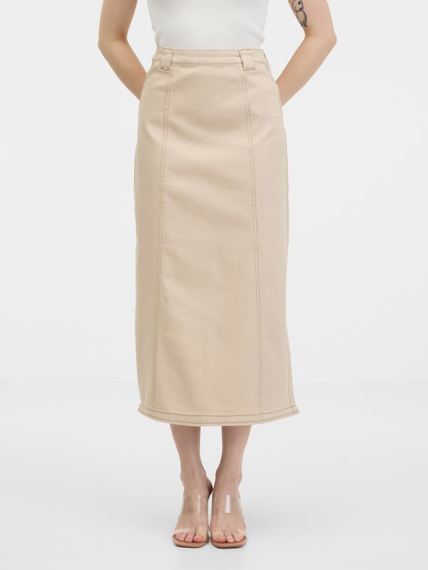 Orsay Orsay Beige women's denim skirt - Women's