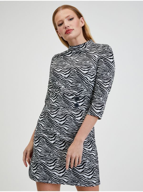 Orsay Orsay Black & White Women Patterned Dress - Women