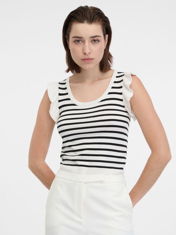 Orsay Orsay Black & White Women Striped T-Shirt - Women