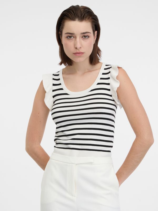 Orsay Orsay Black & White Women Striped T-Shirt - Women