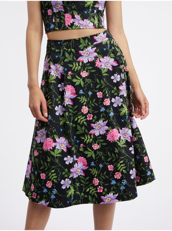 Orsay Orsay Black Ladies Flowered Skirt - Women