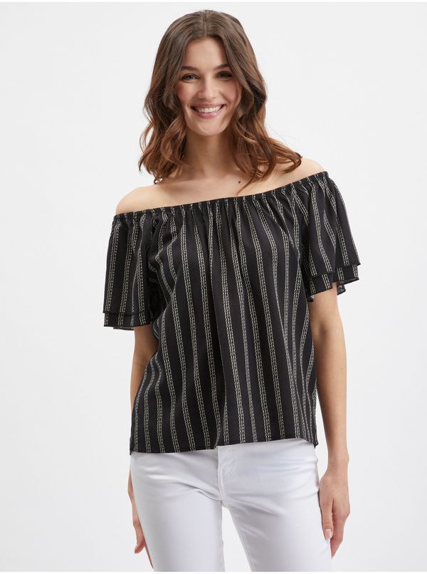 Orsay Orsay Black Ladies Striped Blouse - Women