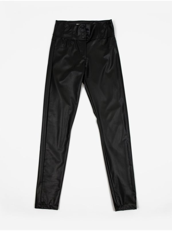 Orsay Orsay Black Leatherette Pants - Ladies