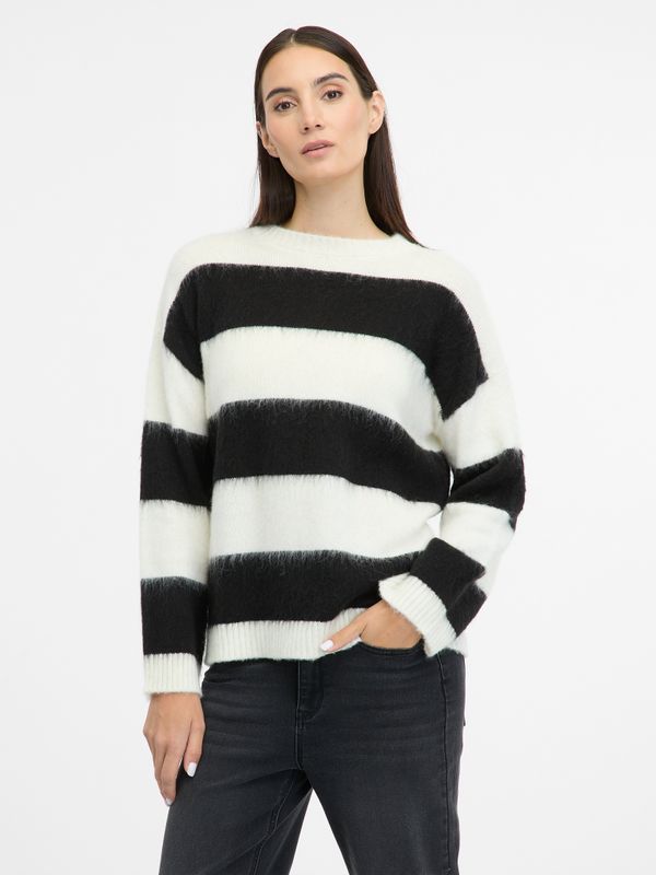 Orsay Orsay Black striped women's sweater - Women's