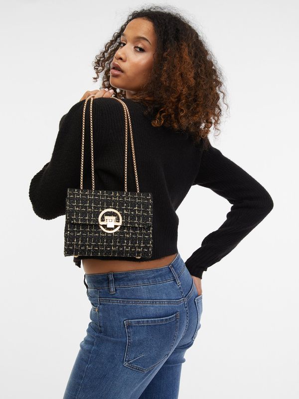 Orsay Orsay Black women's tweed handbag - Women
