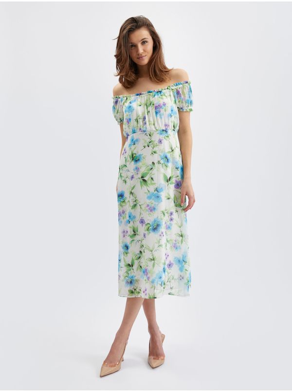 Orsay Orsay Blue-cream Women's Flowered Dress - Women