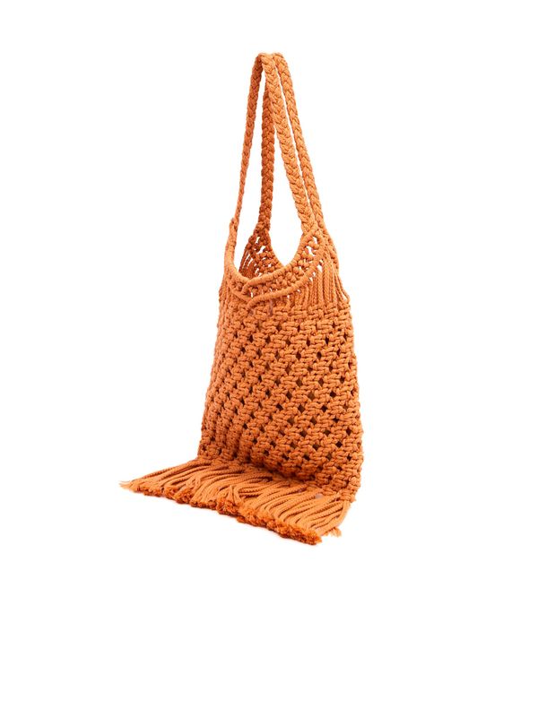 Orsay Orsay Brown Women's Knitted Bag with Decorative Detail - Women