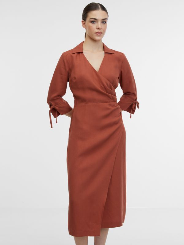 Orsay Orsay Brown Women's Wrap Dress - Women's