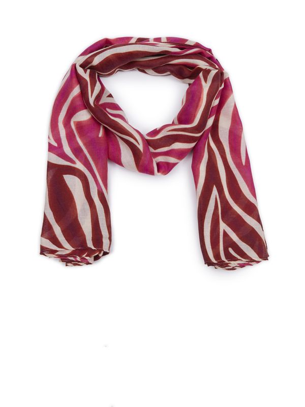 Orsay Orsay Burgundy-Pink Women's Patterned Scarf - Women