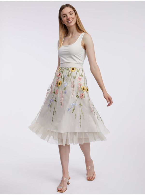 Orsay Orsay Creamy Women's Floral Midi Skirt - Women