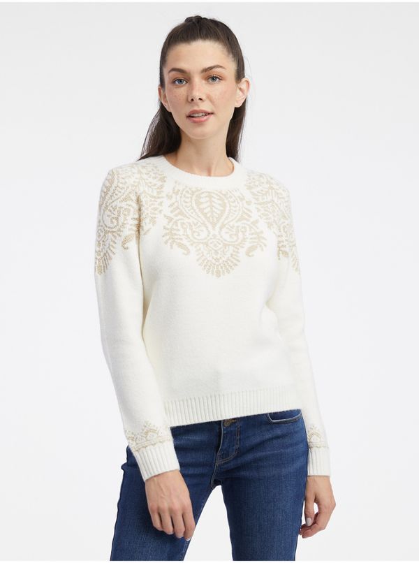 Orsay Orsay Creamy Women's Patterned Sweater - Women's