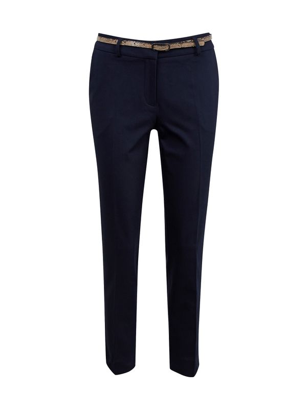 Orsay Orsay Dark blue ladies chino pants with belt - Women