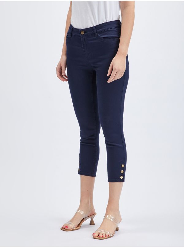 Orsay Orsay Dark blue ladies shortened trousers - Women