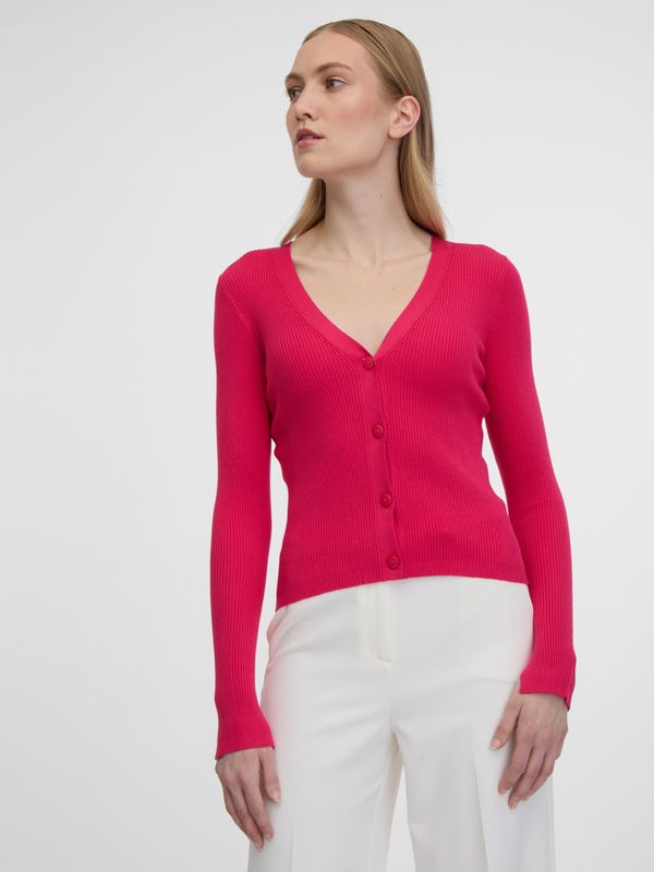 Orsay Orsay Dark pink Ladies Cardigan - Women
