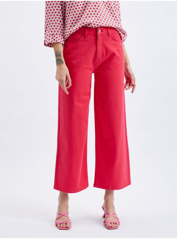 Orsay Orsay Dark Pink Women Shortened Flared Fit Jeans - Women