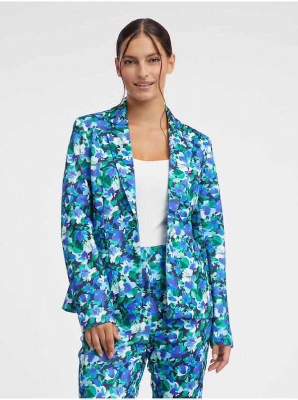 Orsay Orsay Green-Blue Ladies Floral Womens Jacket - Ladies