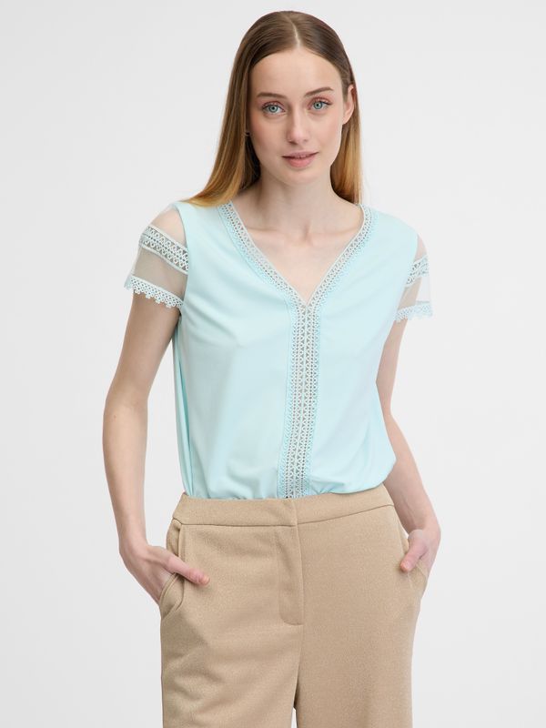 Orsay Orsay Light blue women's short-sleeved t-shirt - Women's