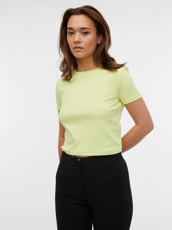 Orsay Orsay Light Green Ladies Short T-Shirt - Women