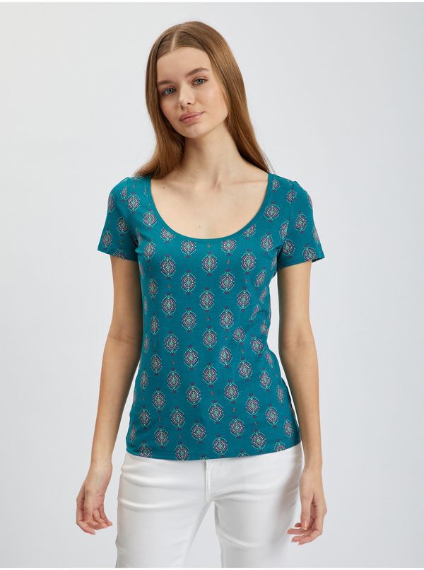 Orsay Orsay Oil Womens Patterned T-Shirt - Women
