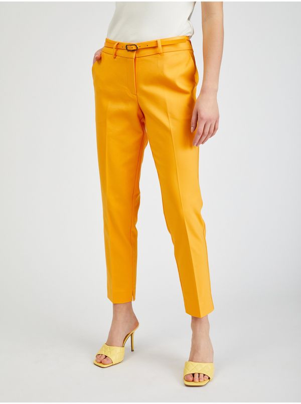 Orsay Orsay Orange Ladies Shortened Pants with Strap - Women