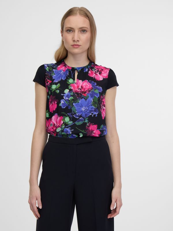 Orsay Orsay Pink-Black Women's Floral Blouse - Women