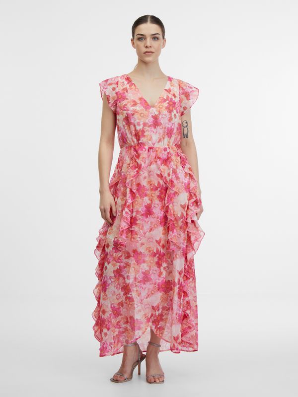 Orsay Orsay Pink Women's Floral Maxi Dress - Women's