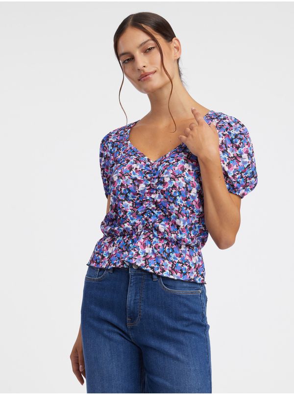 Orsay Orsay Purple Women's Floral Top - Women's