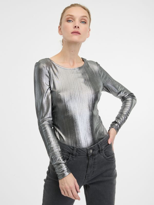 Orsay Orsay Silver women's long-sleeved T-shirt - Women's