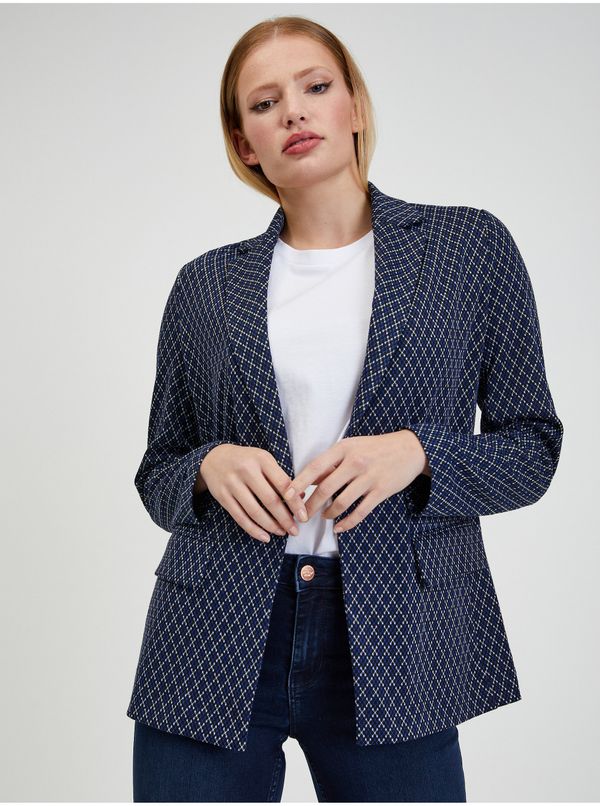 Orsay Orsay White and blue ladies patterned jacket - Ladies