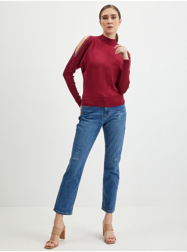 Orsay Orsay Women's Burgundy Sweater - Women