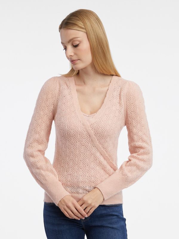 Orsay Orsay Women's Light Pink Sweater with Wool - Women