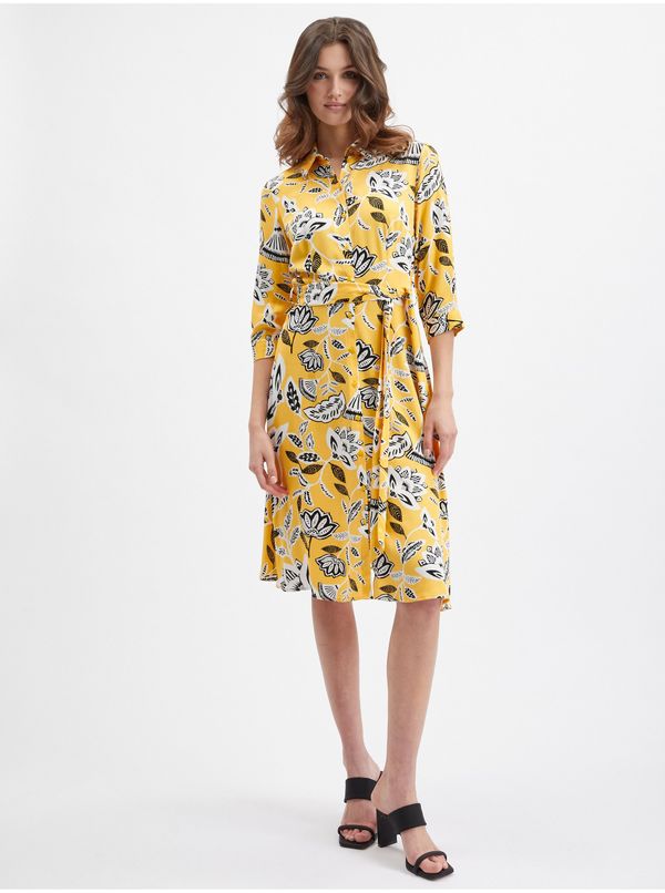 Orsay Orsay Yellow Women Floral Dress - Women