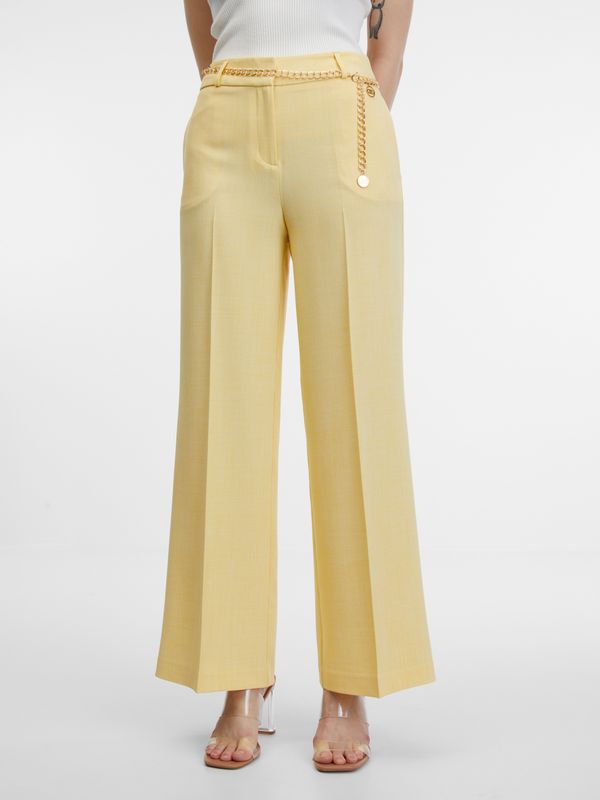 Orsay Orsay Yellow Women's Wide Pants - Women's