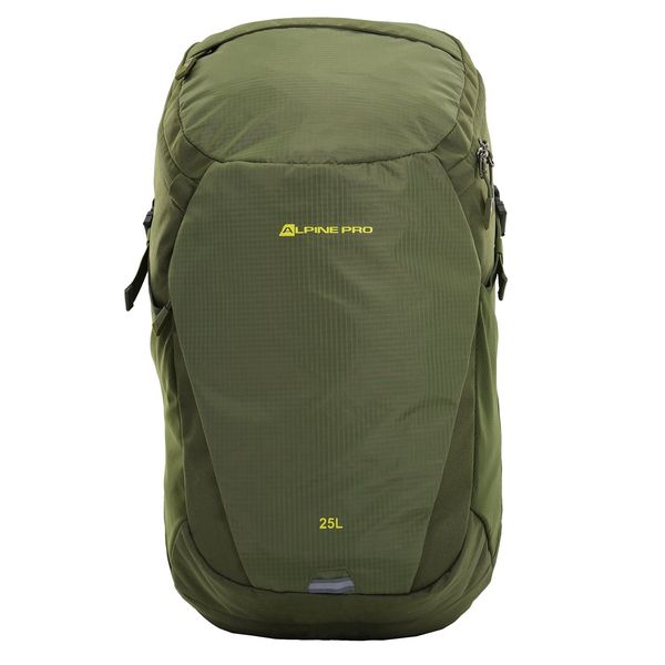 ALPINE PRO Outdoor backpack with reflective elements 25l ALPINE PRO KRELE ivy green