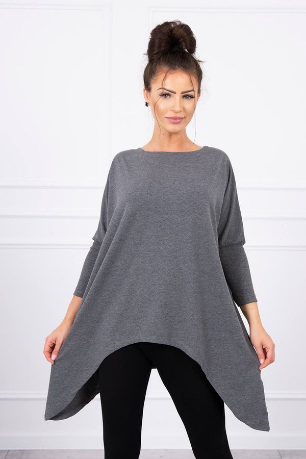 Kesi Oversize blouse in graphite melange