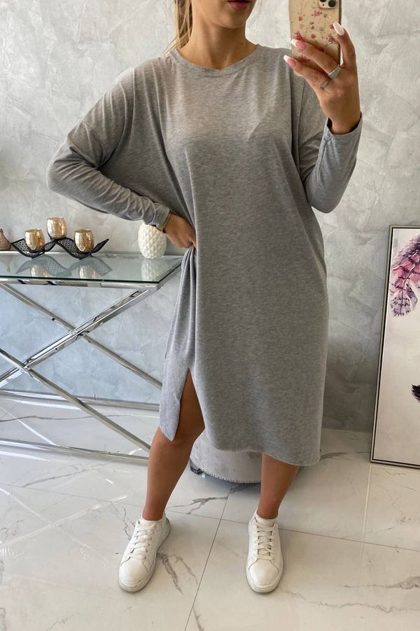 Kesi Oversize dress in gray color