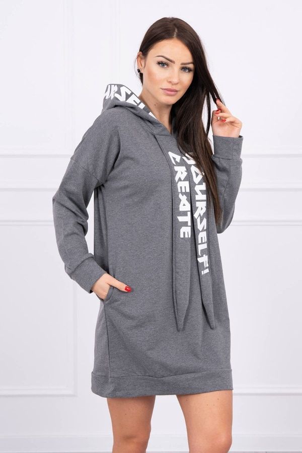 Kesi Oversize Dress With Hood - Graphite