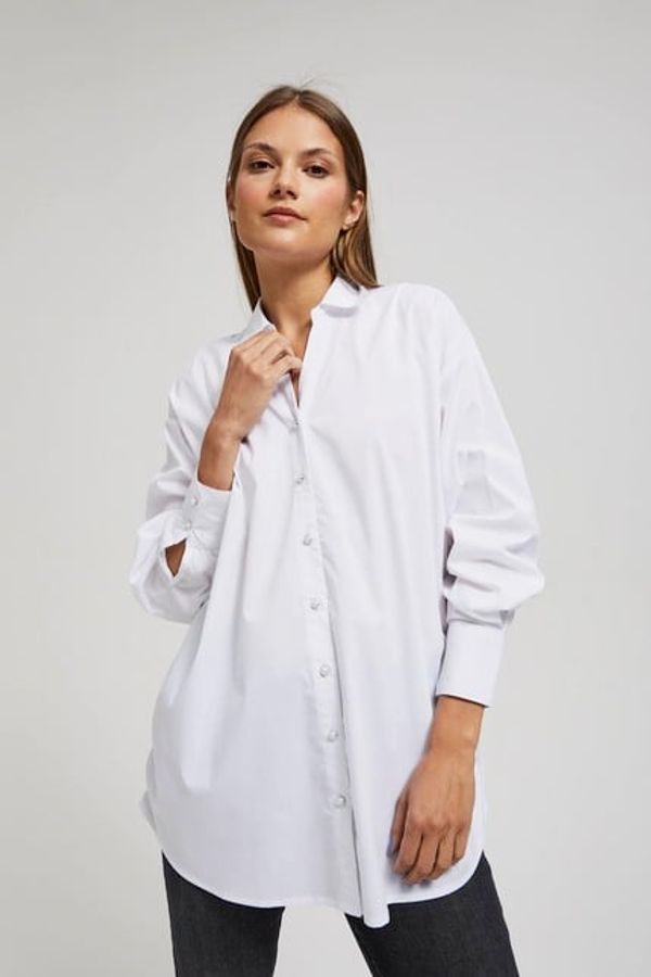 Moodo Oversize shirt with decorative buttons