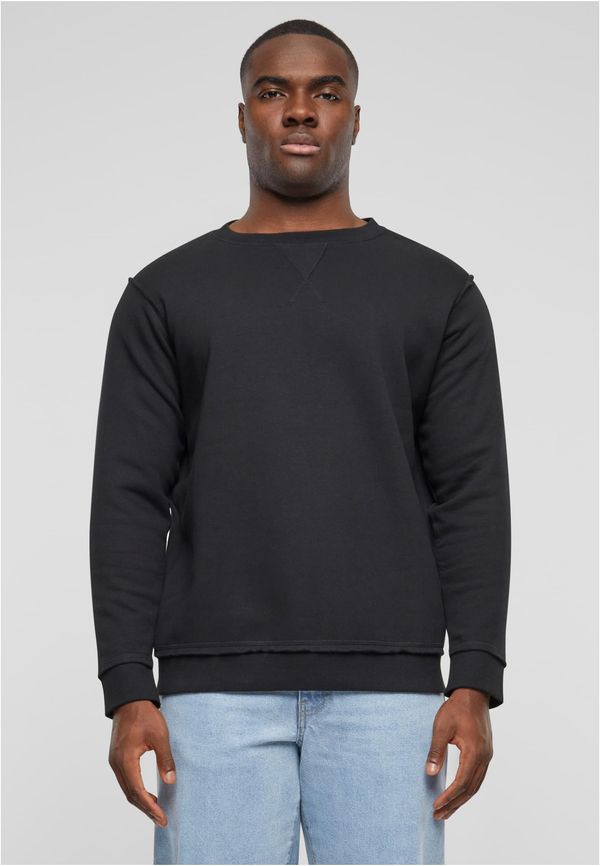 Urban Classics Oversized Open Edge Crew Black